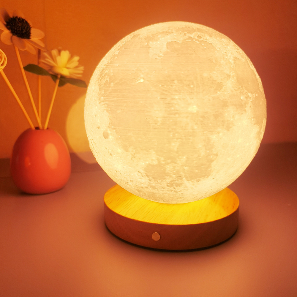 Moonlight touch spinning sleep moonlight night light bedroom desk charger lamp bedside lamp atmosphere light