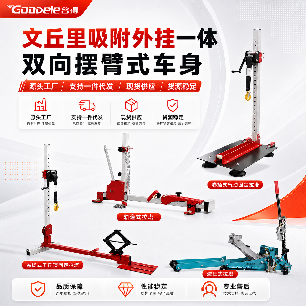 Gude Automotive Sheet Metal Special Puller, Car Dent Repair Tool, Body Shaping and Correction Device, Body Puller