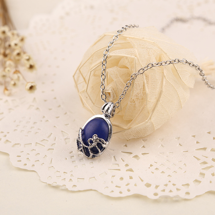 European and American trendy jewelry: New anti‑sunlight Katherine natural stone necklace from the diary series