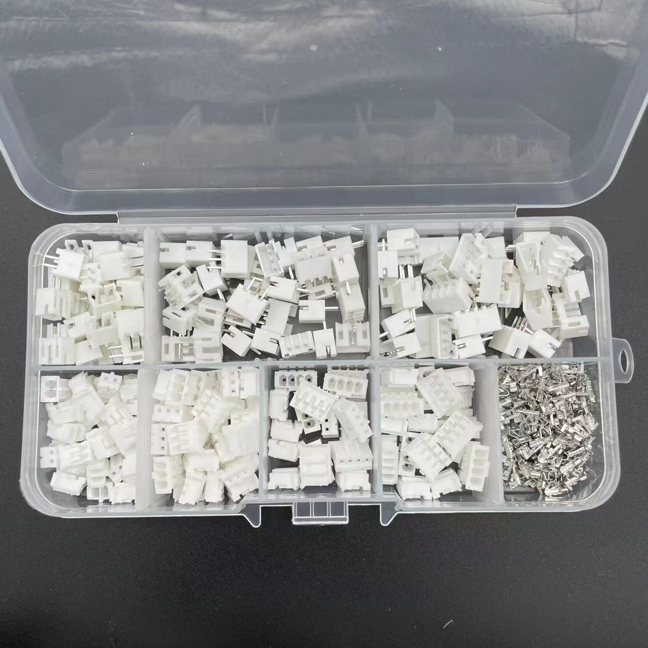 450 pcs PH2.0, 2P, 3P, 4-pin—30 sets each—2.0 mm straight-pin plastic housing terminals, JST connector kit