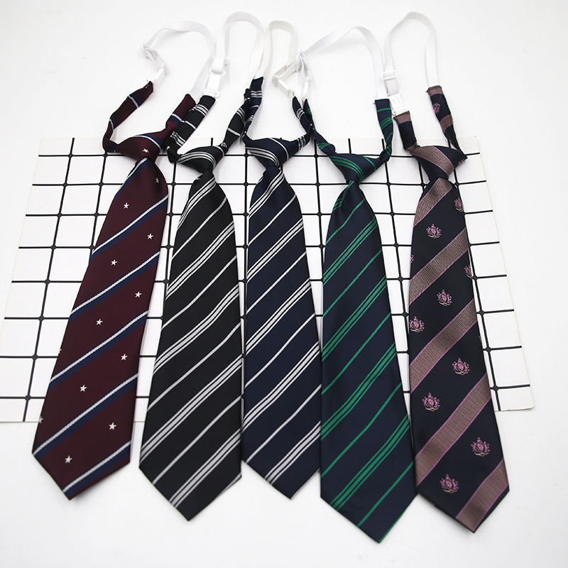 Factory-direct wholesale dyed‑in‑the‑fabric crown trophies, jacquard ties, and matching tie cords for children’s and students’ school uniforms.