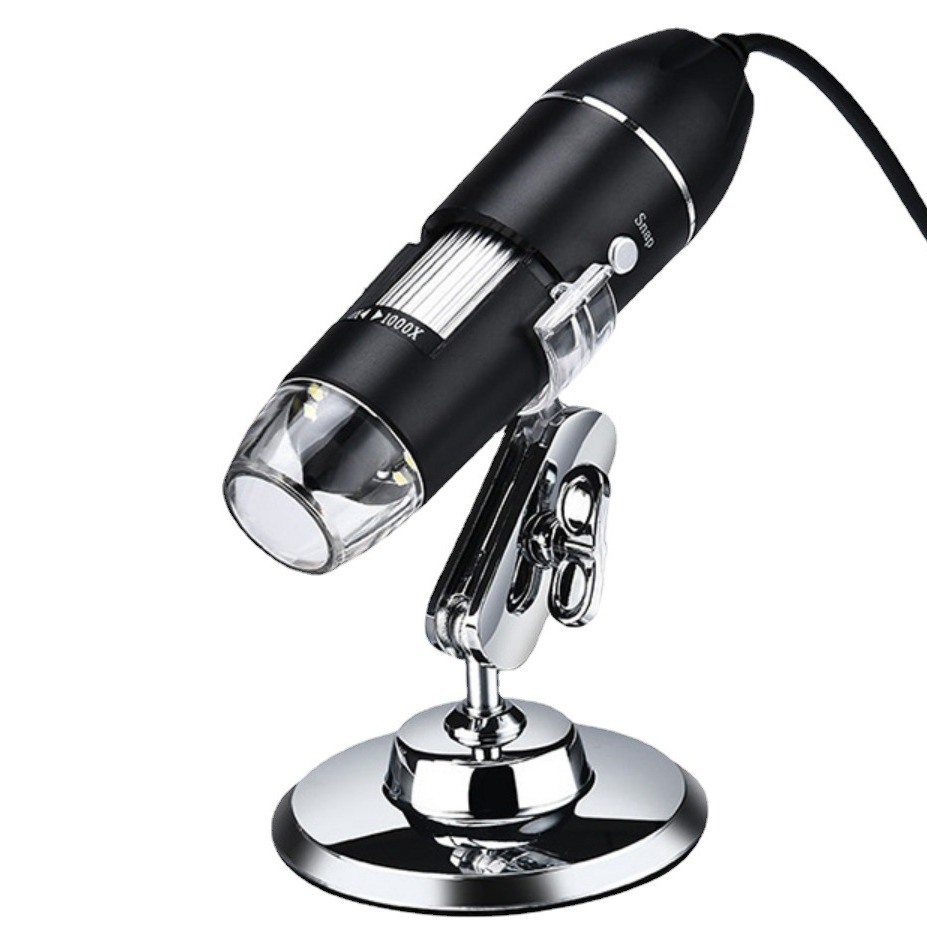 Cross-border high-definition 1600x three-in-one microscope, USB digital microscope for repairs—factory in-stock.