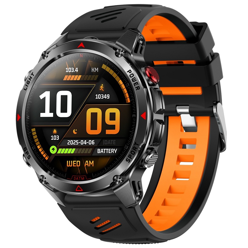 Cross-border new HT37 smartwatch GPS motion track flashlight compass needle bluetooth call outdoor movement