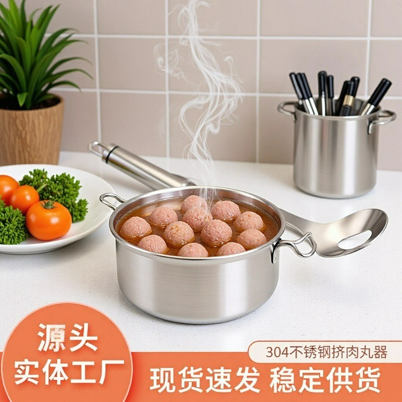 304 stainless steel meatball maker for kitchen use meatball maker tool for hand pressing of fried meatball maker