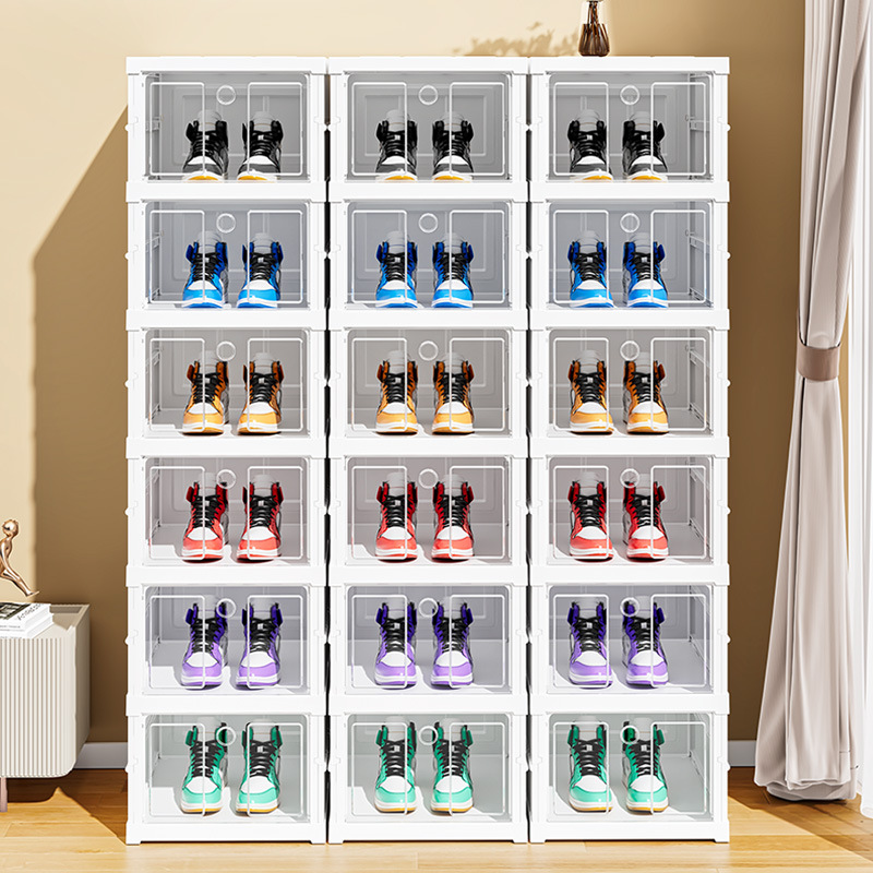Installation-free integrated shoe cabinet, internet-famous shoe box, shoe storage marvel, foldable shoe storage cabinet, trunk shoe box
