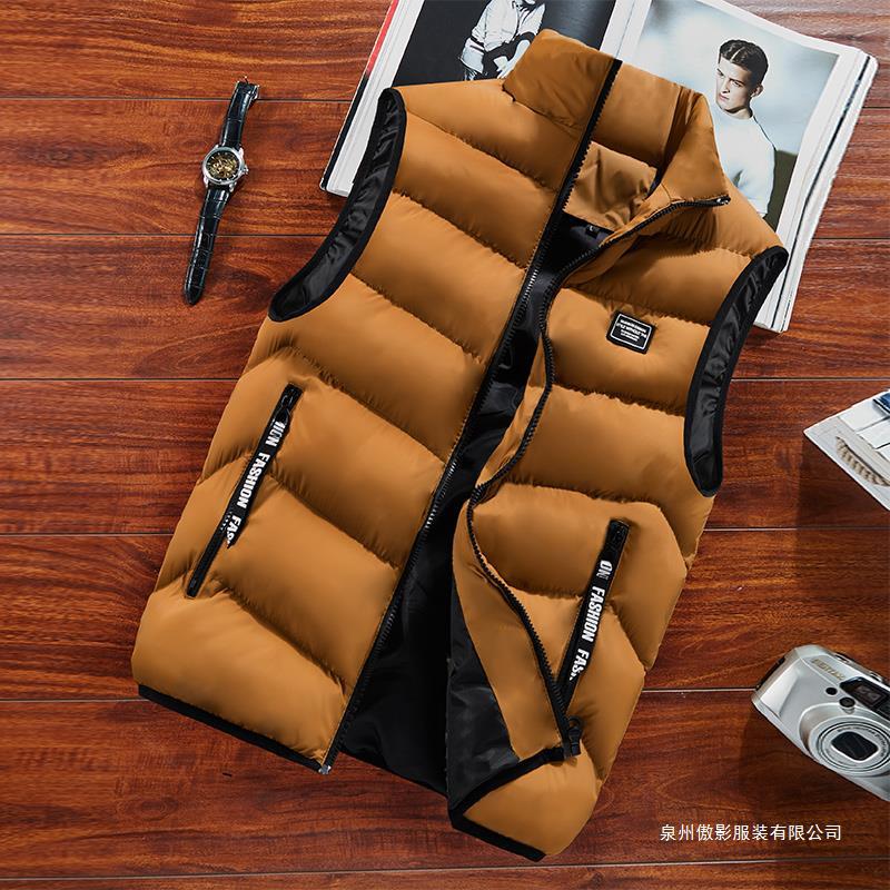 Cross-border wholesale M-8XL autumn/winter plus-size vest, men’s stylish trendy waistcoat, warm vest, dropshipping available