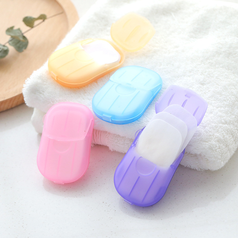 Banana slices soap slices hand washing slices cardboard box outdoor disposable banana slices portable mini travel hotel