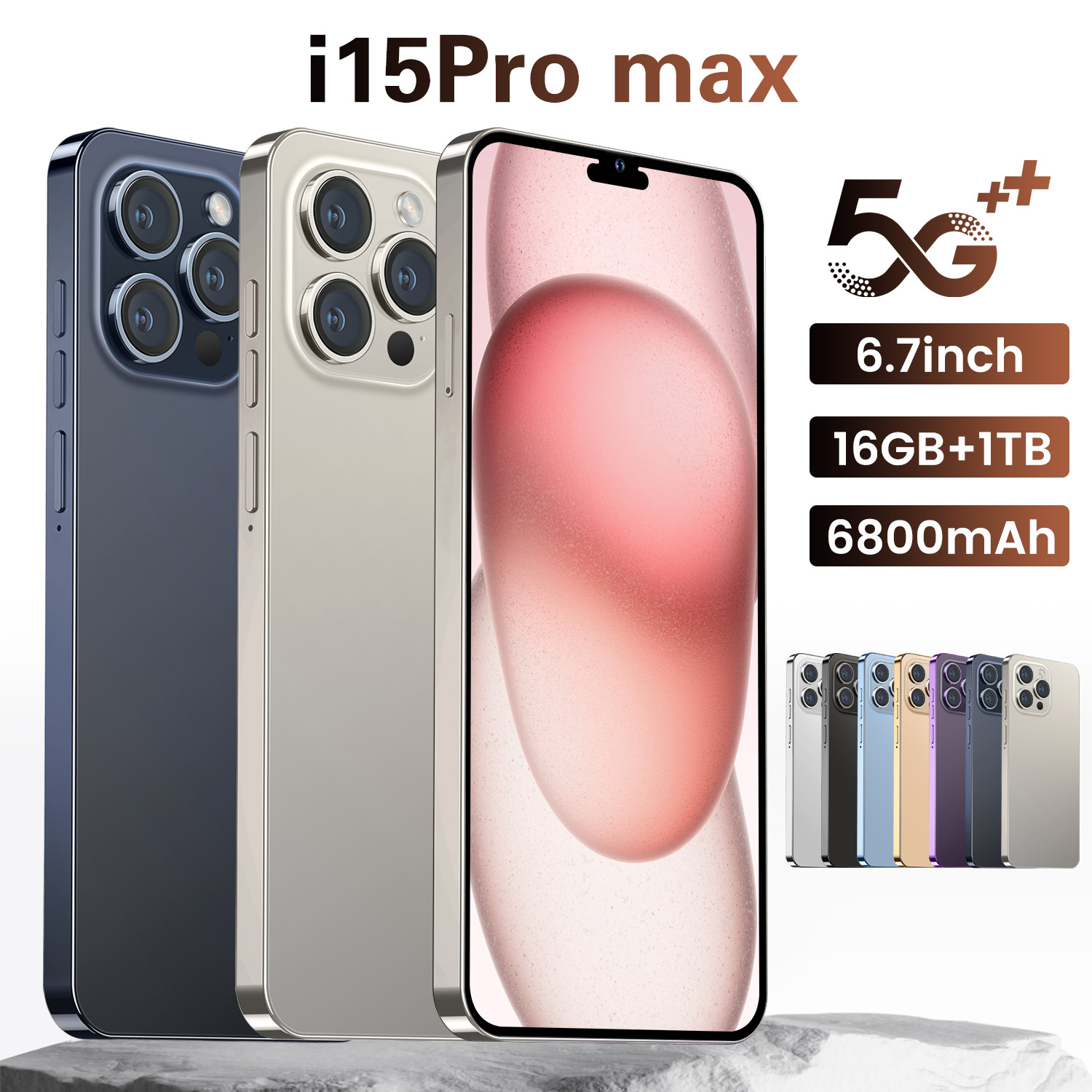 I15 Pro Max cross-border mobile phone 16+1 6.7 inches Android 8.1 by Megaz more OZON wholesale
