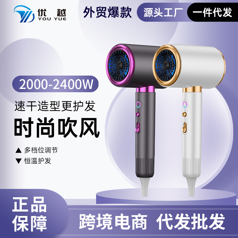 Superior electric blower 2400W high power home cold hot air thermostat hair blower