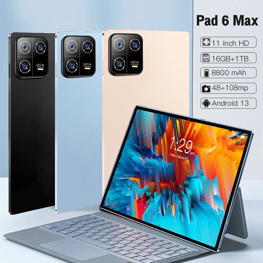 In Stock: Pad6Max New Cross-Border Best-Seller—10.1-inch Smart Tablet, 2+32GB, Android, Supports Calls