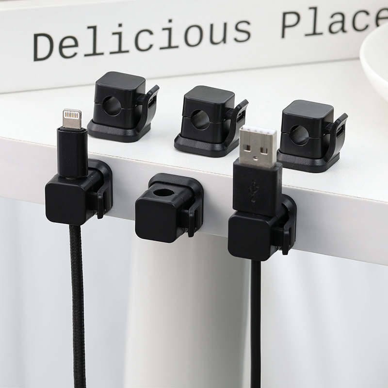 Cross-border cable organizer, minimalist desktop mouse cable winder, seamless cable fixing, self-magnetic adhesive cable management tool