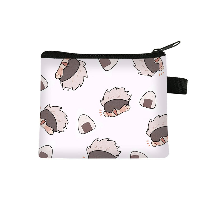 New, high‑style Gojo Satoru children’s coin purse—cute, fashionable storage bag, cartoon‑style student card holder; manufacturer wholesale