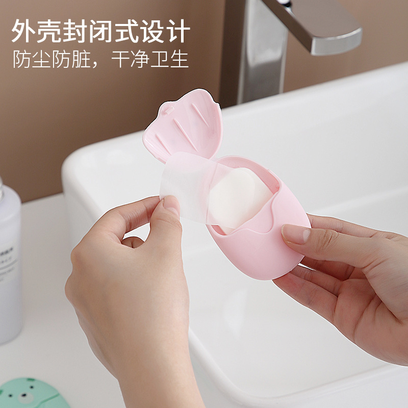 Japanese-style travel portable disposable soap sheets, hand-washing soap paper, on-the-go soap paper, student boxed soap sheets