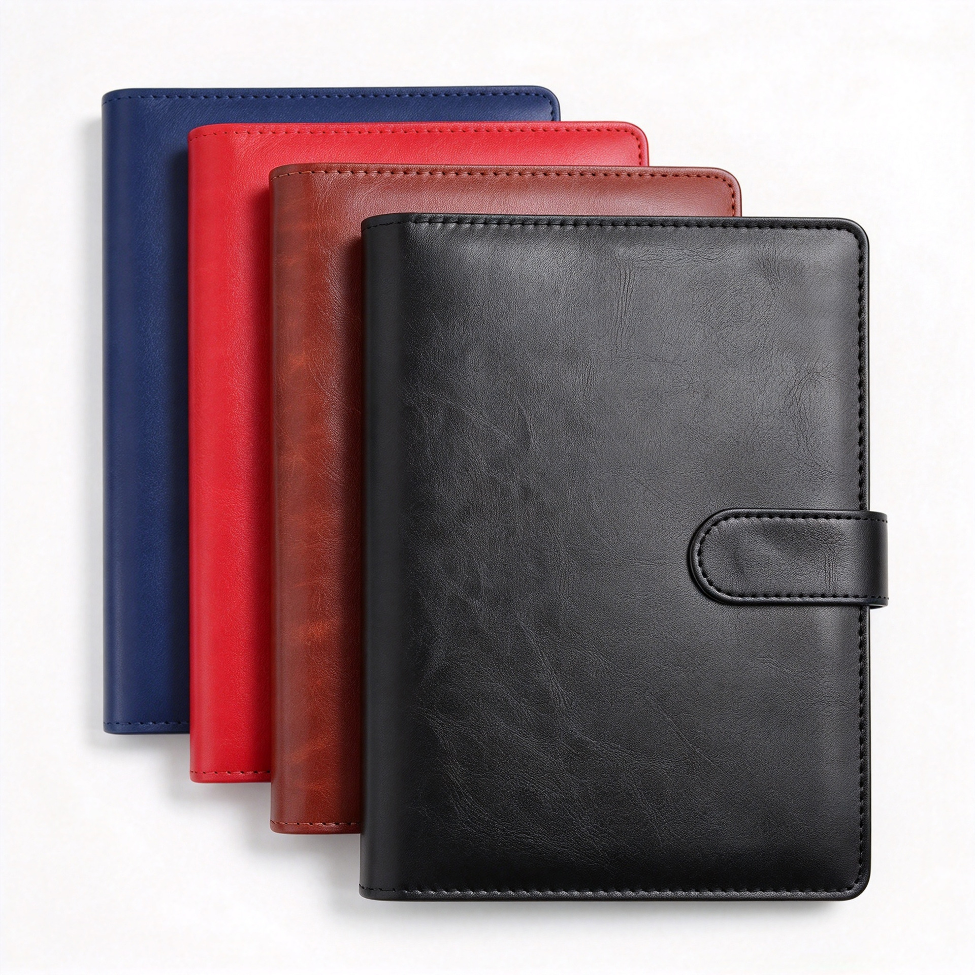 Wenzhou Customized Notebook A5 Loose-Leaf Notebook B5 Business Office Loose-Leaf Notepad PU Advertising Leather Cover Notebook