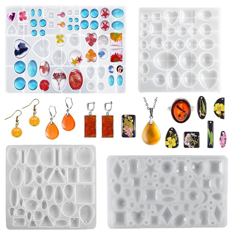 Timeless jewelry patch pendant resin foam mold droplets diys irregular diamond jewelry earrings nails key rings