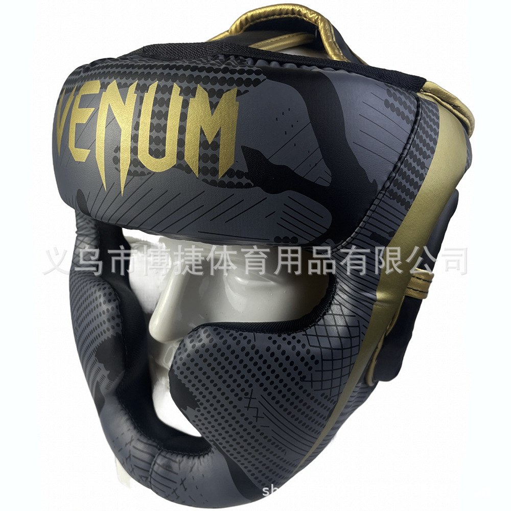 VE Camouflage Boxing Helmet, Adult and Children’s Fighting MMA Training Protective Thickened Headgear