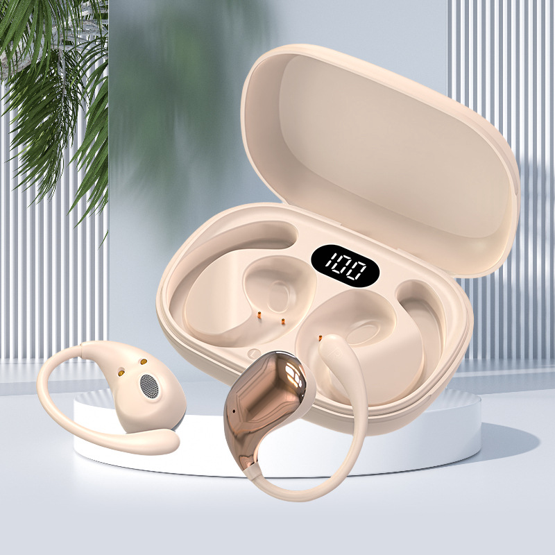 New wireless Bluetooth headphones with OWS hook-in, ultra-long lasting earless open-to-ear movement noise reduction headphones
