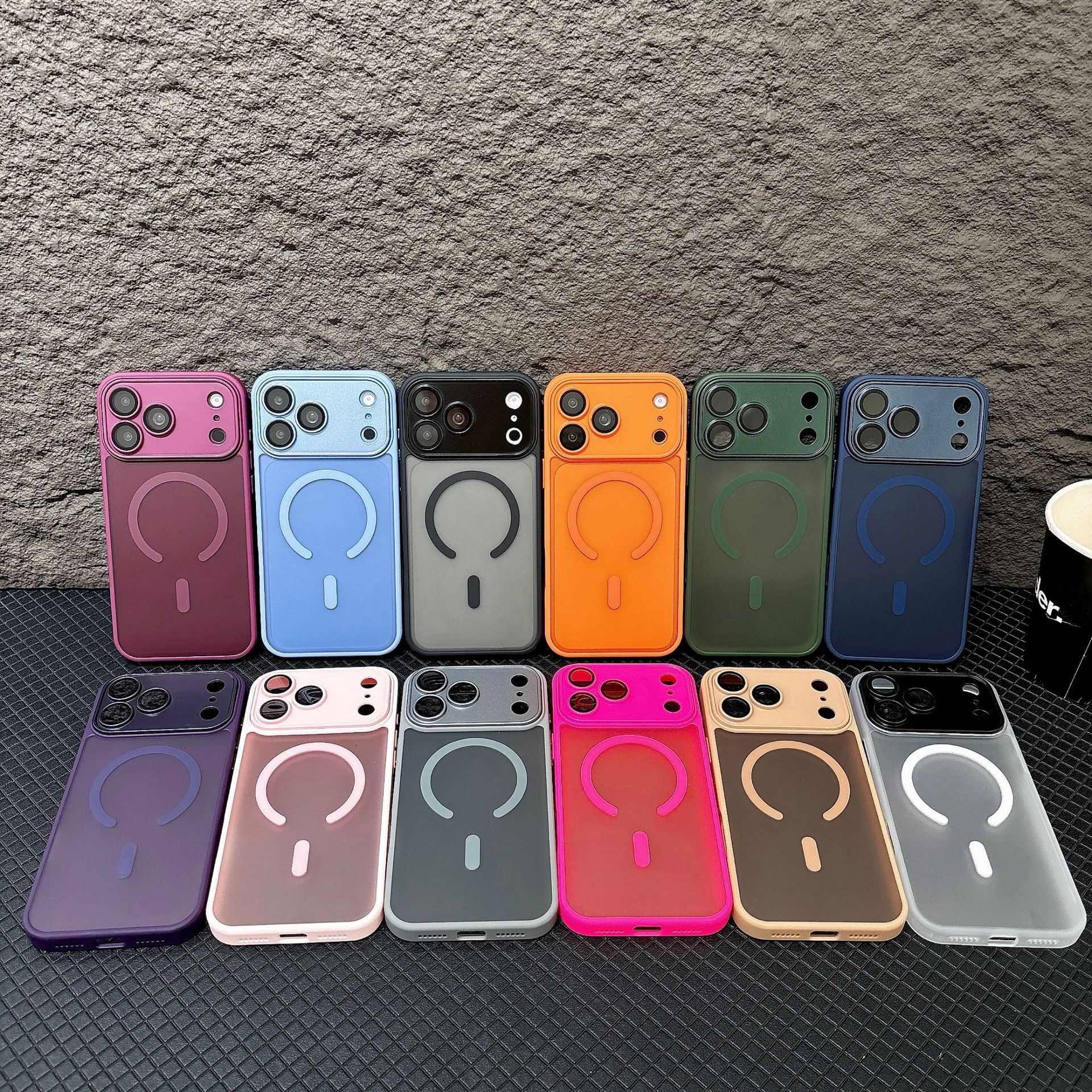 iPhone 18 Pro Max Case, YADUN Precision‑Perforated Matte Skin‑Feel Magnetic Protective Cover for iPhone 17 and 16E