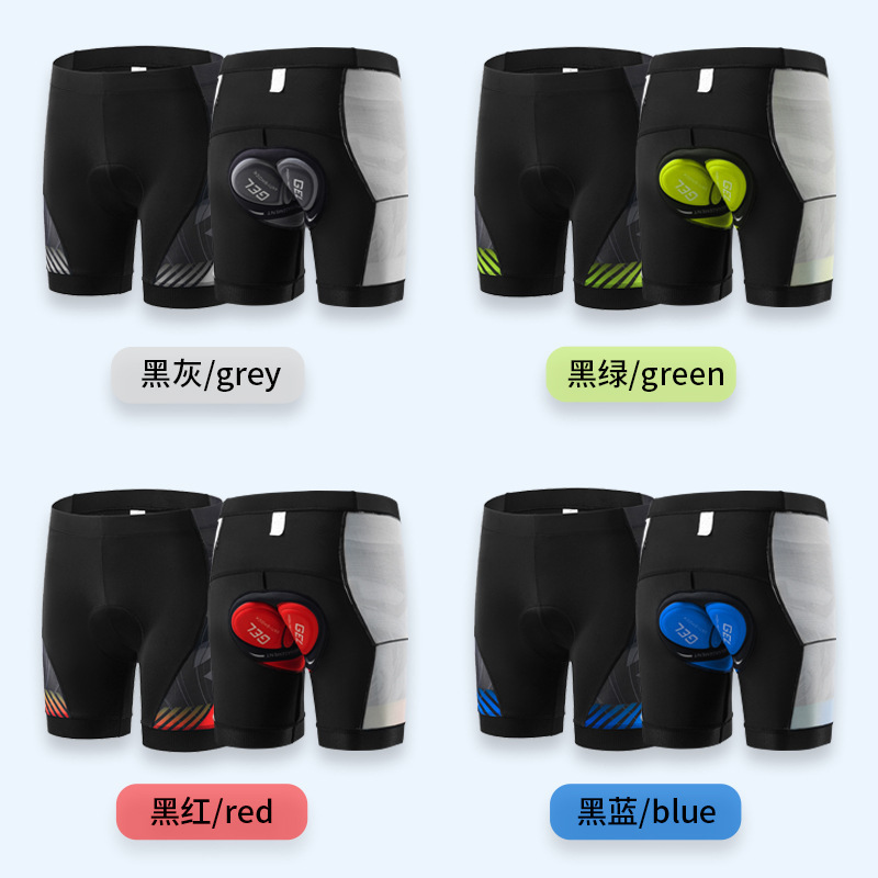 Summer new bike riding shorts shock-absorbing seat cushioned road bike with chain pocket quick dryer