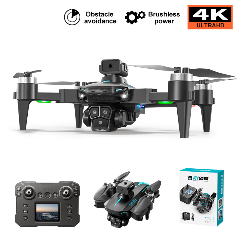 605S screen-controlled unmanned aerial vehicle (UAV) real-time viewing of high-definition footage without brushes four-axis flying apparatus electrical tuner crash-resistant remote control aircraft