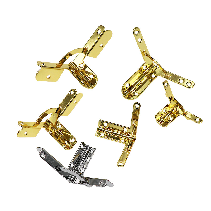 High-quality seven-word hinges, solid wood storage boxes with aircraft hinges, iron cigar boxes with edge‑trimming hinges, complete with screws.