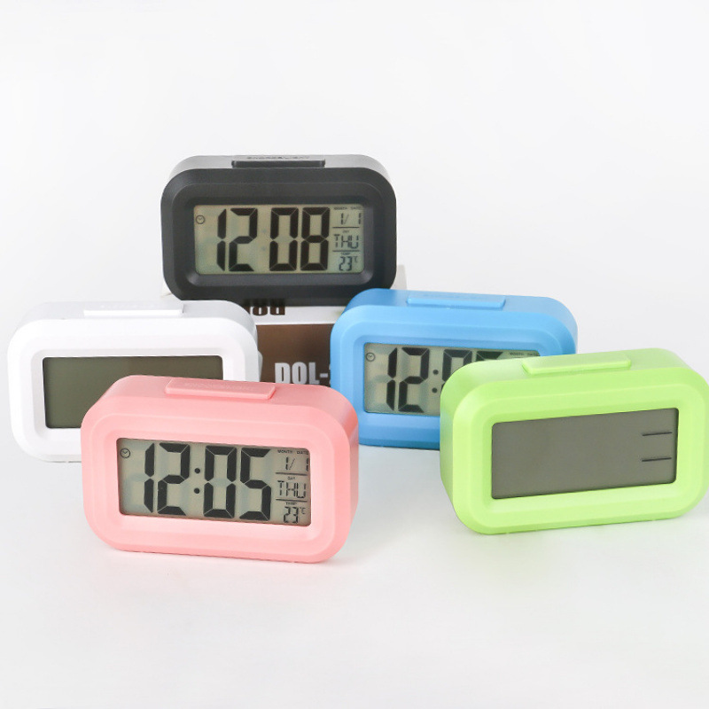 Student Alarm Clock, New Electronic Smart Desk Clock, Multi-Function Timepiece with Luminous Display