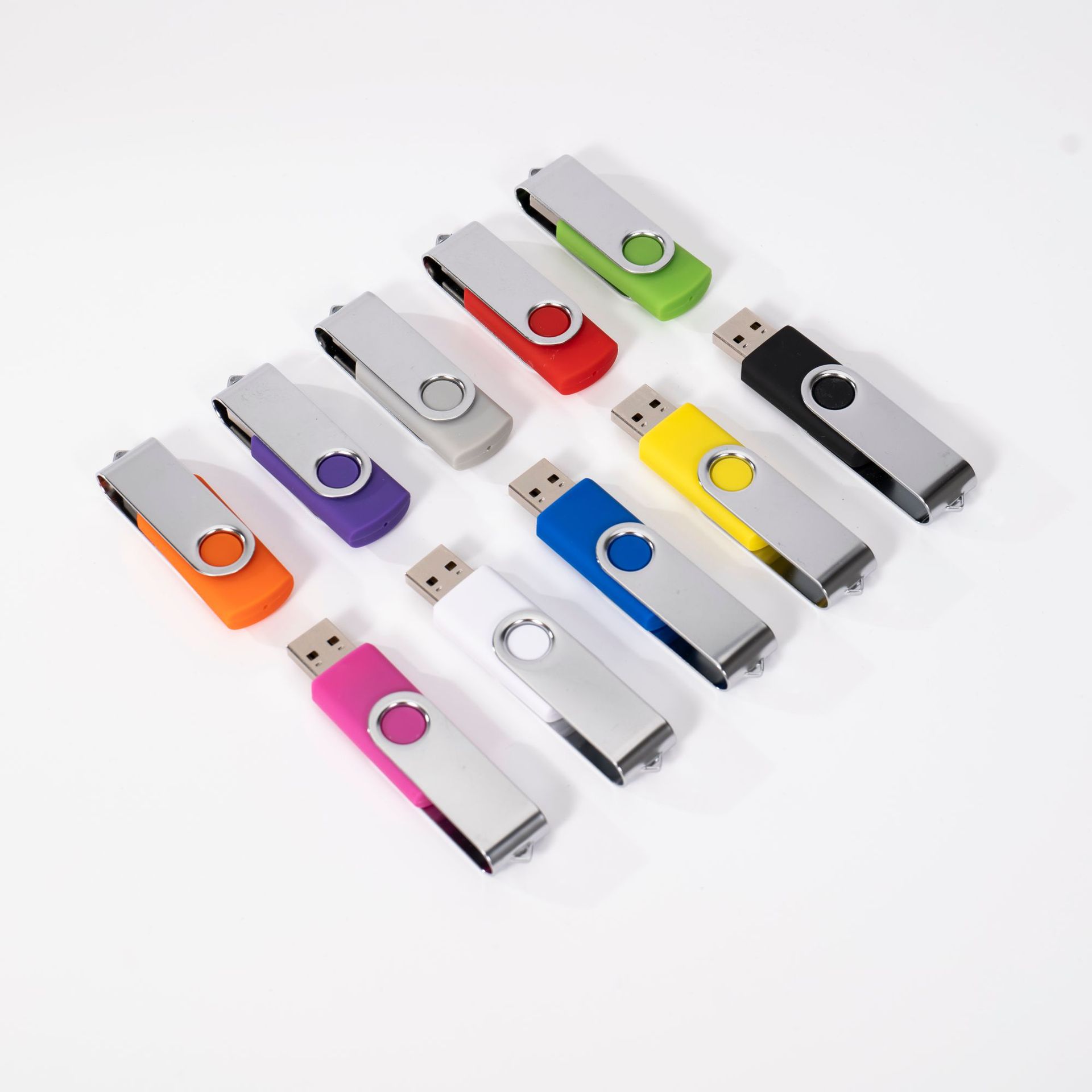 Manufacturer U disk wholesale customized 32g metal rotating cross-border usb 16g exhibition gift 8g high-speed optical disc 64gb