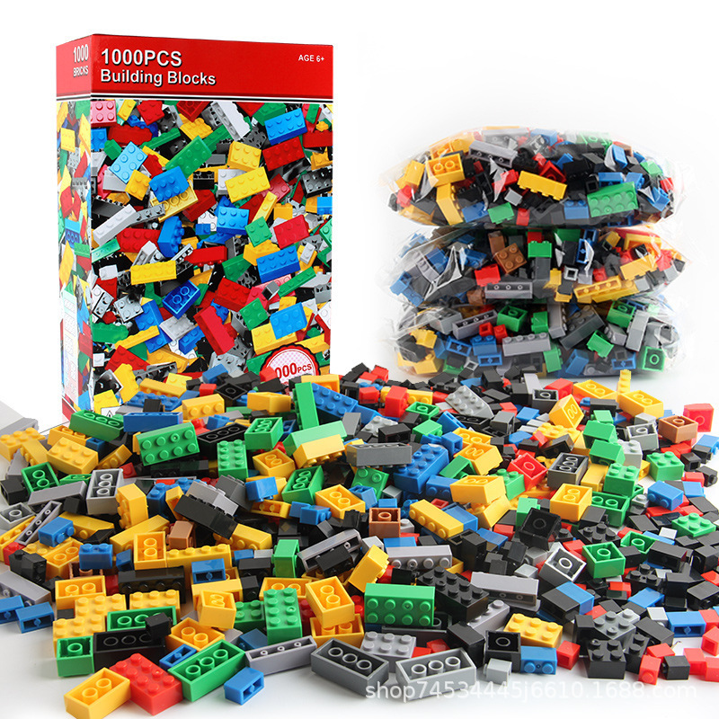 Cross-border 1000-piece small-block building bricks, free assembly, compatible with mainstream bricks, DIY assembly, educational toys for children