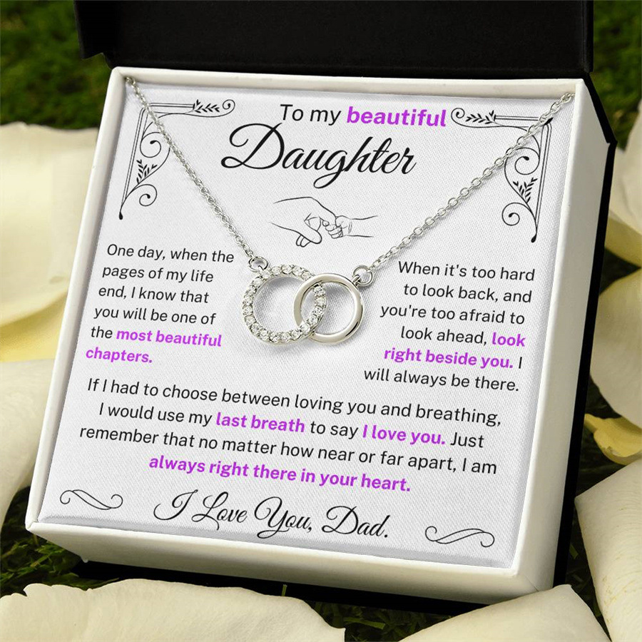 Independent Website New Double-Ring Pendant Necklace—Micro-Pavé Zirconia, Light Luxury, Versatile Clavicle Chain, Fashionable and Minimalist, Personalized Gift