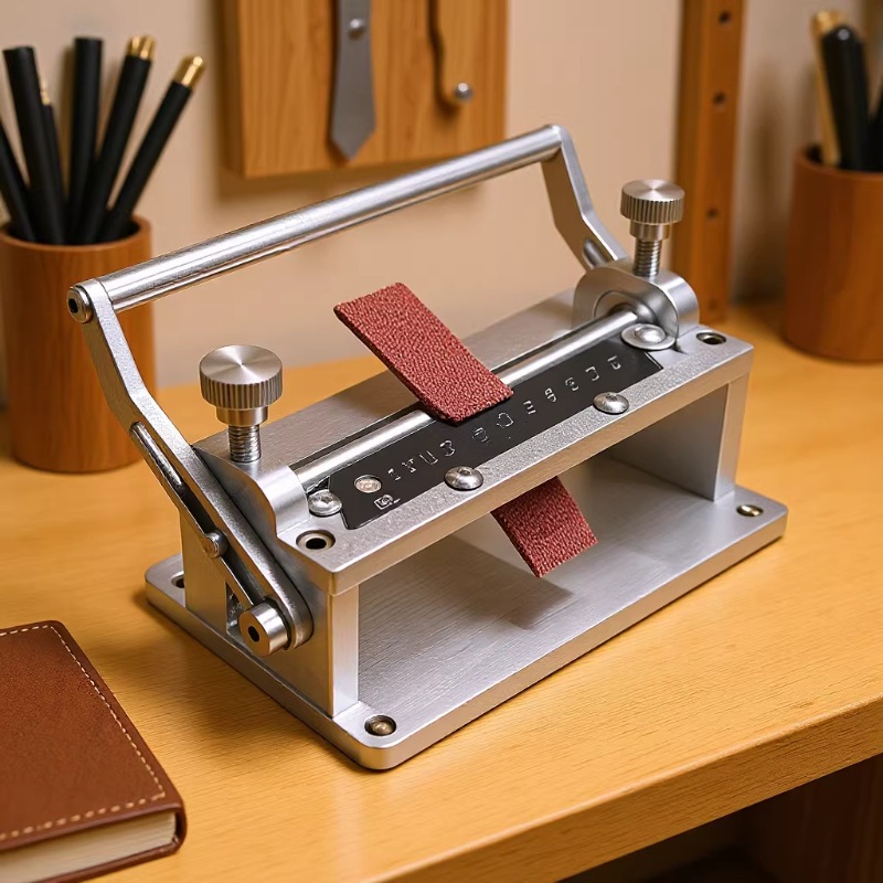 Manual leather thinning machine, cowhide material thinning knife, soft and hard horsehide vegetable-tanned belt and watch strap thinning and leveling carving—cross-border new product