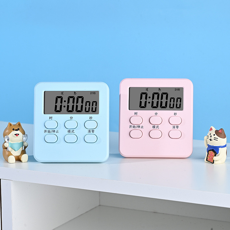 Multi-functional rectangular alarm clock—time management device for living rooms and student spaces, also ideal as an electronic timer for offices and bedrooms.