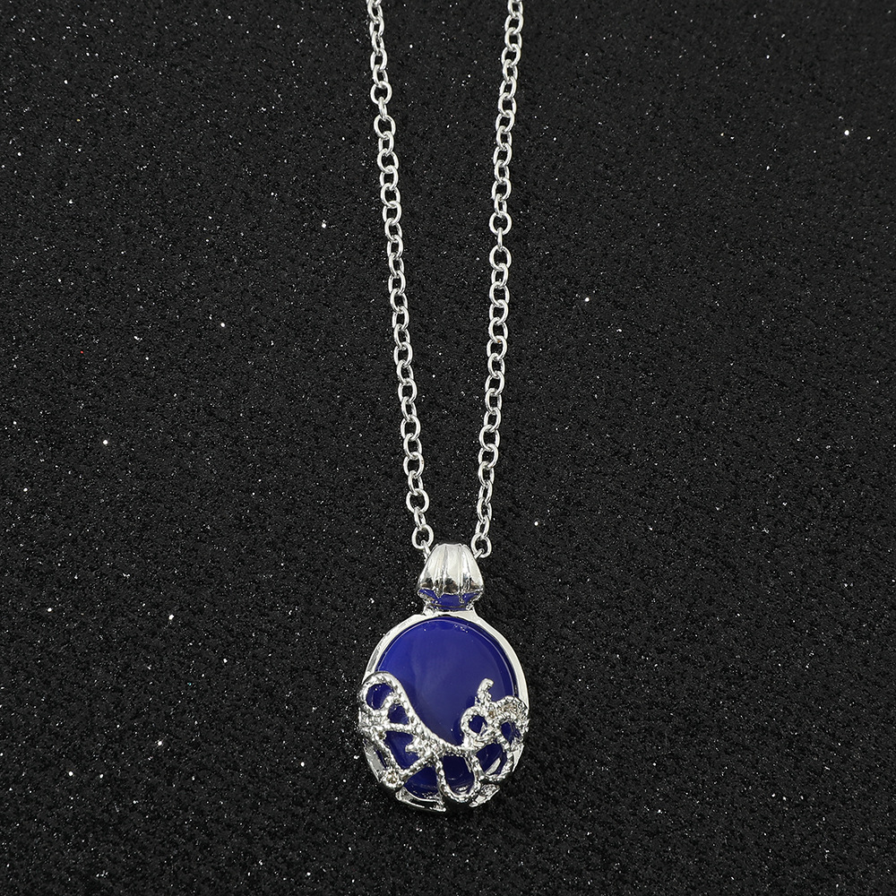 Vampire Diaries Katherine anti‑sunlight antique silver‑plated necklace, fashionable pendant jewelry