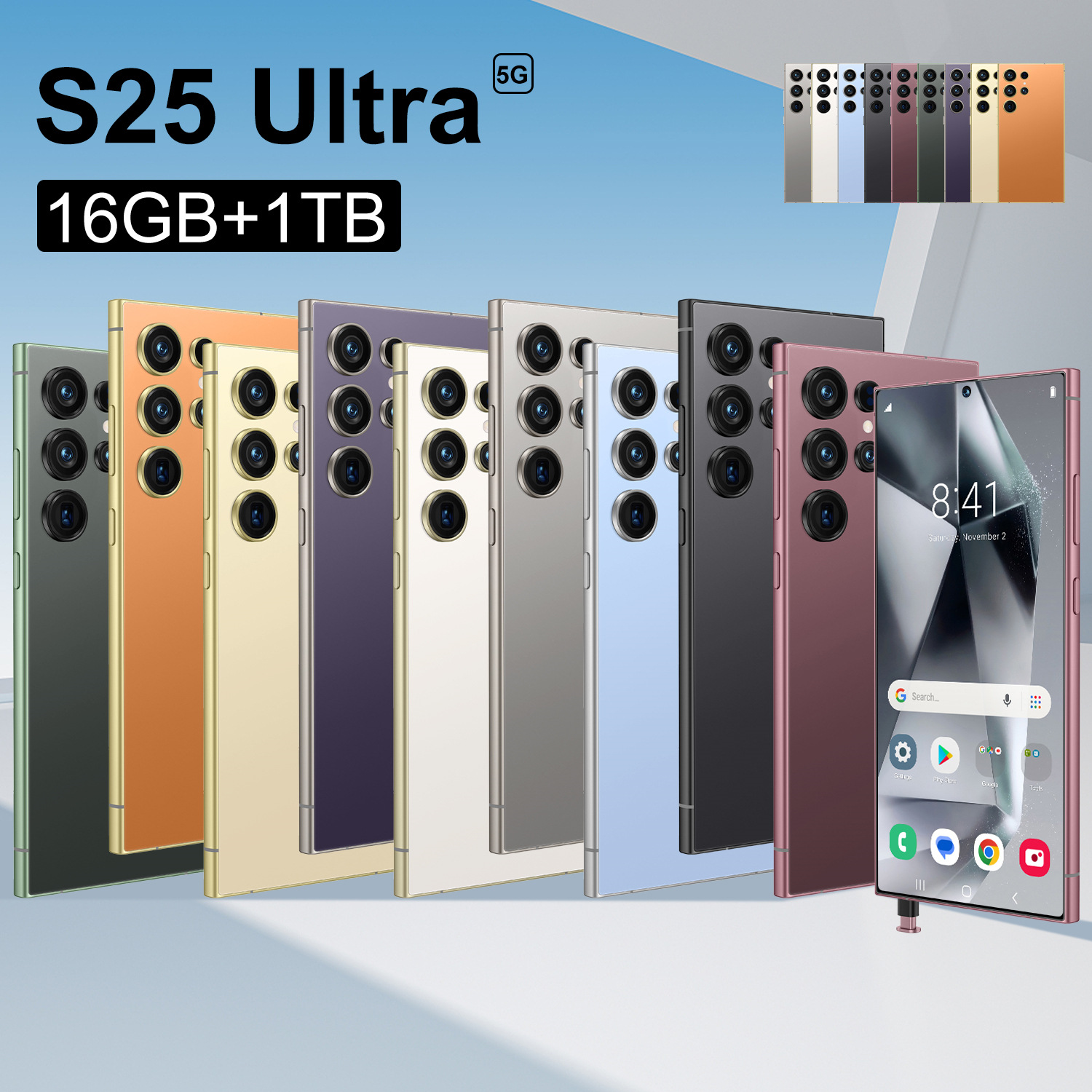 Cugo2025 cross-border smartphone S25 Ultra built-in stylus with 4G true perforation 6.8 inches (4+64)