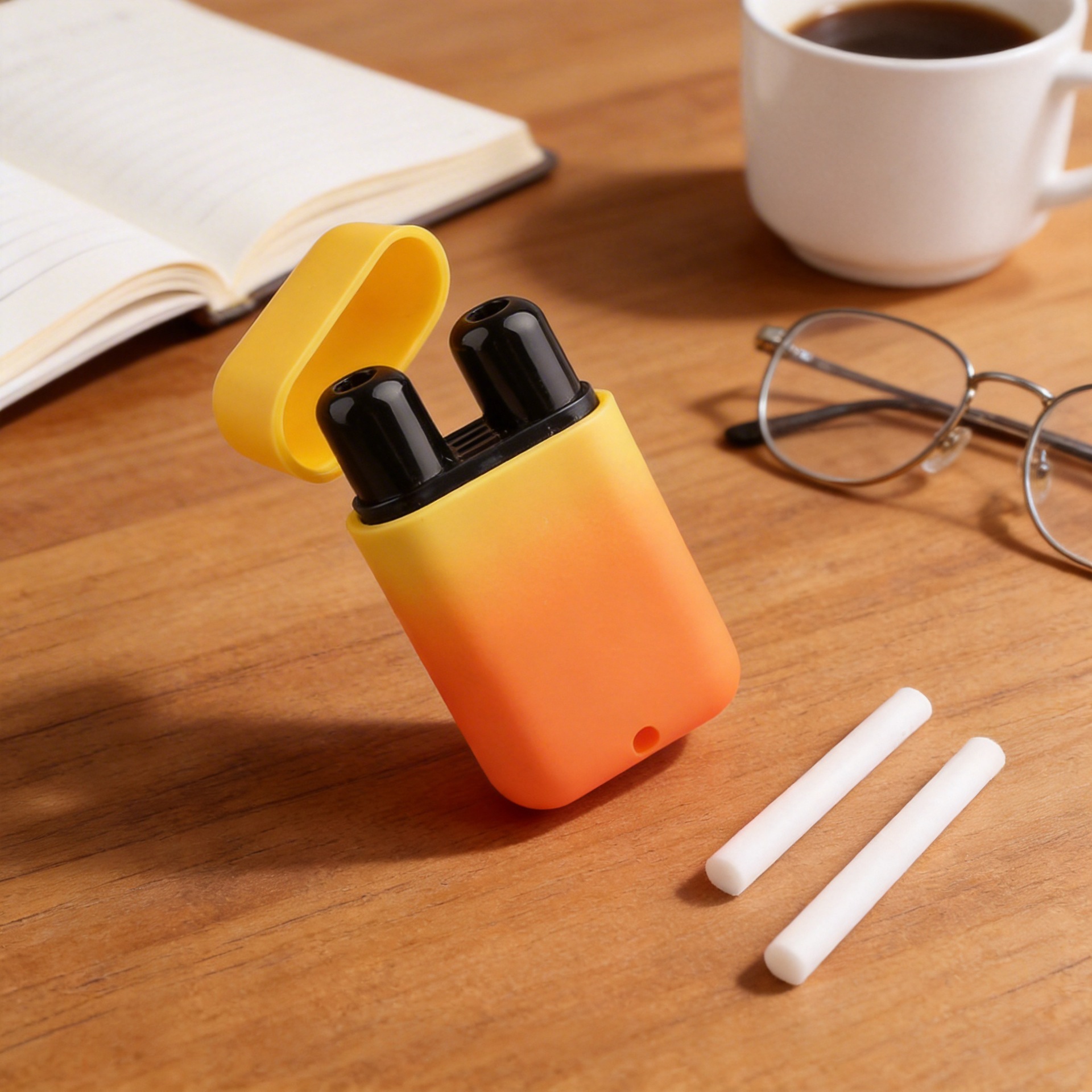 Foreign trade customized sticker cooling oil colored double-hole nasal pass for refreshing menthol energy bar for nasal wake-up apparatus essential oil stick