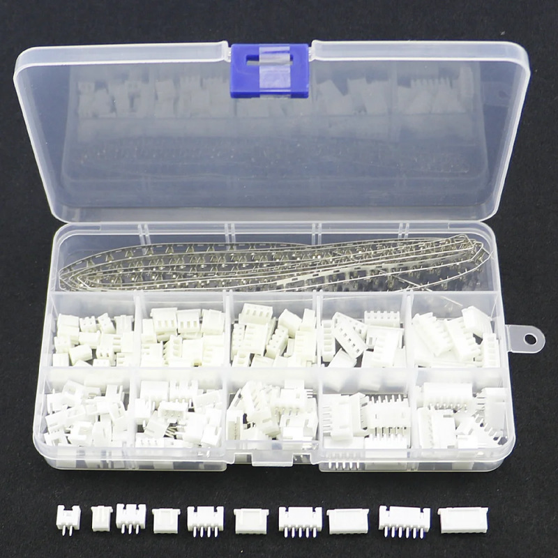460/560/760PCS JST XH 2.54mm pitch connectors, 2/3/4P plastic housing sockets