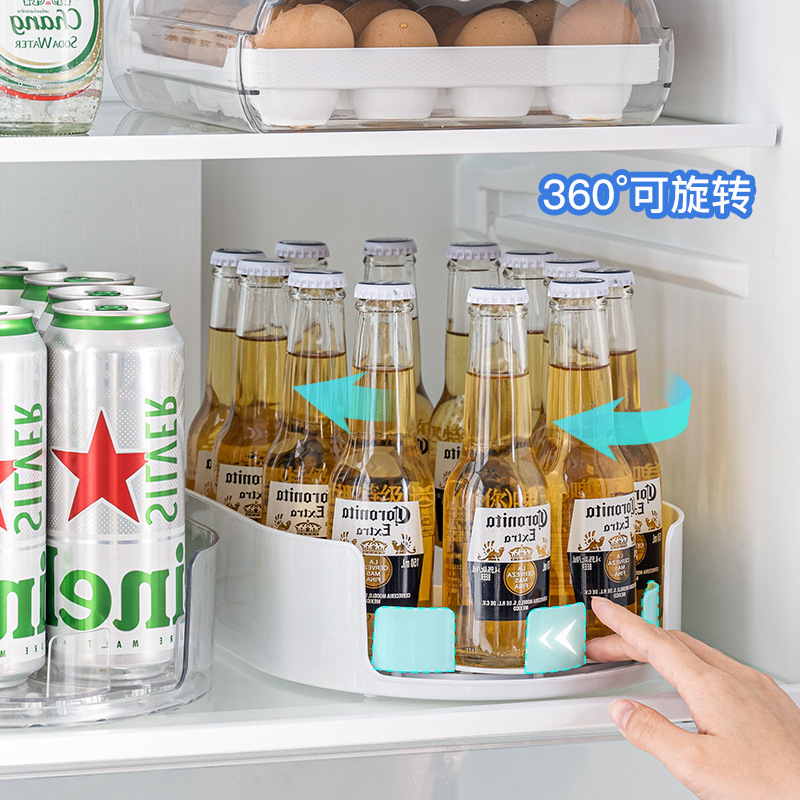 Cross-border kitchen storage rack; rotating beverage rack; seasoning rotating tray storage rack.