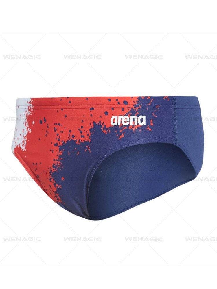 Arena men's swimming trunks, briefs, low-rise professional training swim trunks, quick-drying competitive style, anti-embarrassment, oxidation-resistant and colorfast