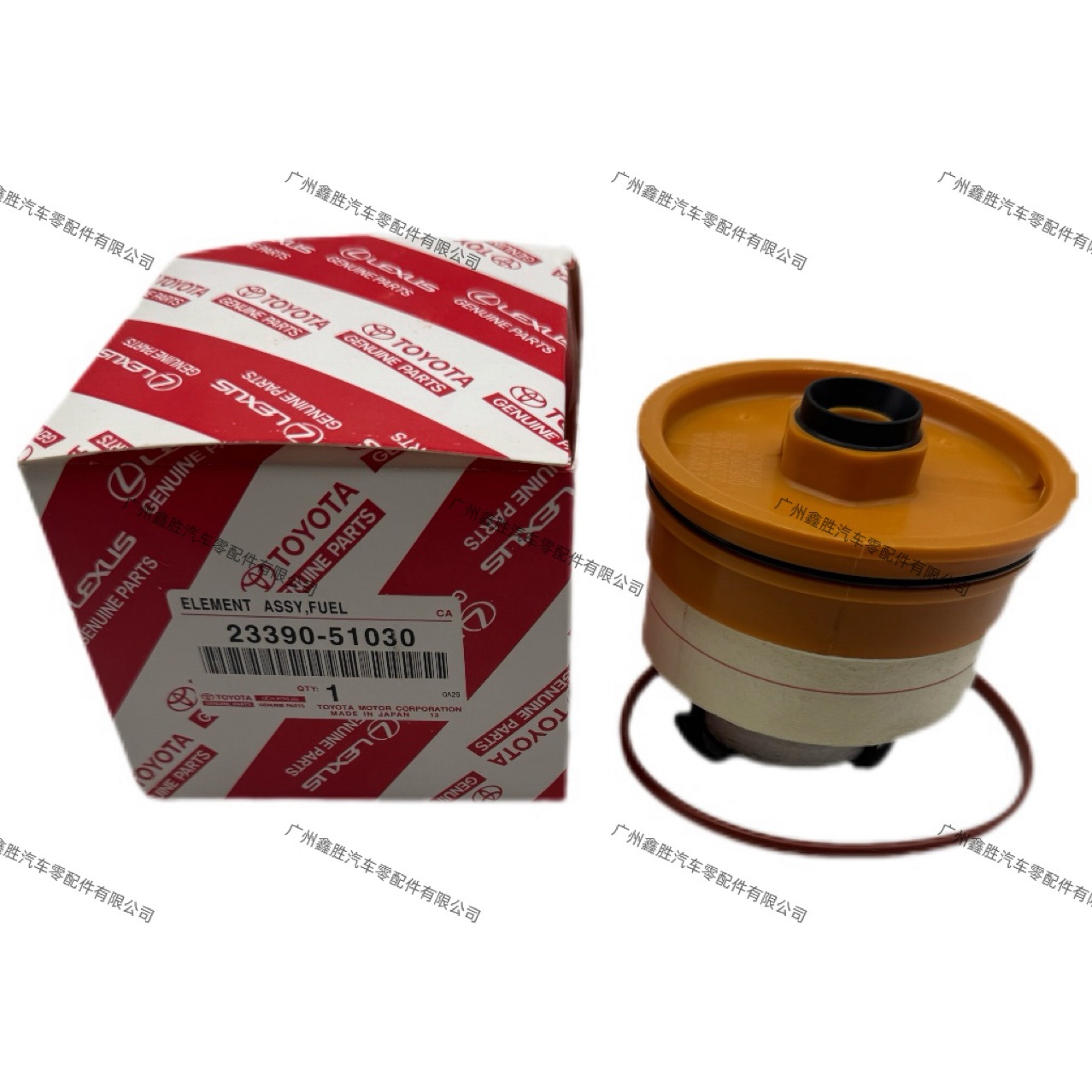 23390-51030 is suitable for Toyota Land Cruiser 4.5 V8 vehicles; diesel filter, diesel element.