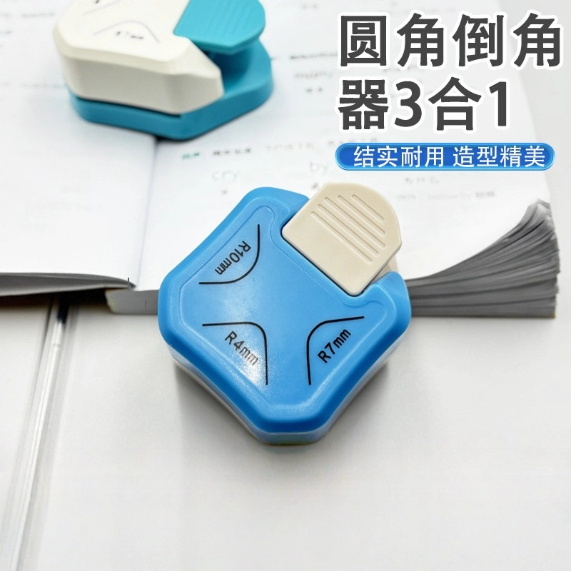 Three‑in‑one paper‑cutting and corner‑trimming tool: handmade photo‑editing and corner‑cutting machine, multi‑angle right‑angle, sharp‑corner, and rounded‑corner cutter.