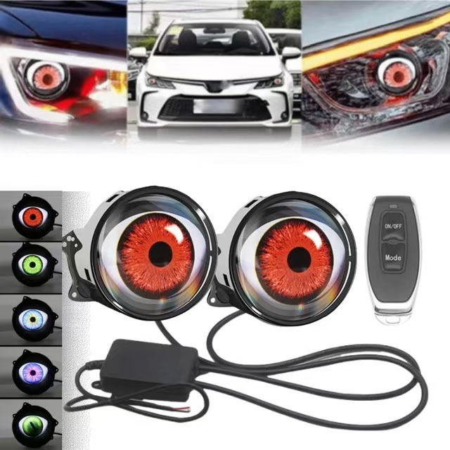 Devil's eye led dynamic automotive lens headlamps atmospheric lamps modified general automotive motorcycle headlamps