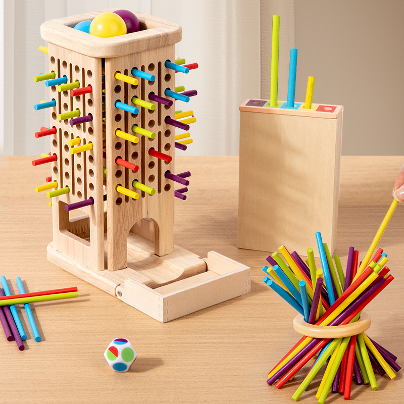 Logging sticks for children intelligence kindergarten focus balance stick games mind training interactive board games early learning toys