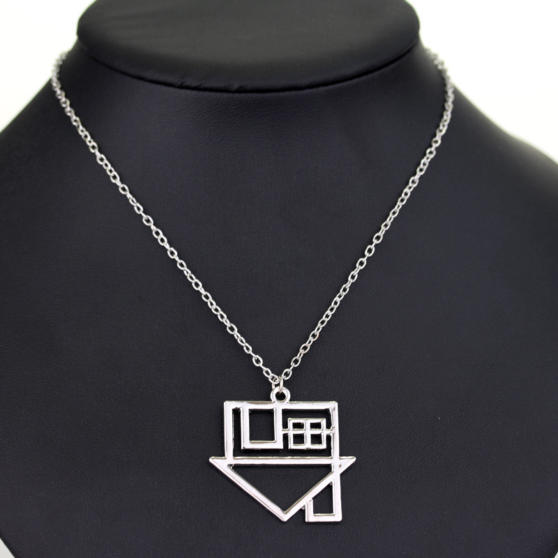 European and American Popular Jewelry: Hollow House Logo Pendant Necklace from the Rock Band The Neighborhood — Wholesale