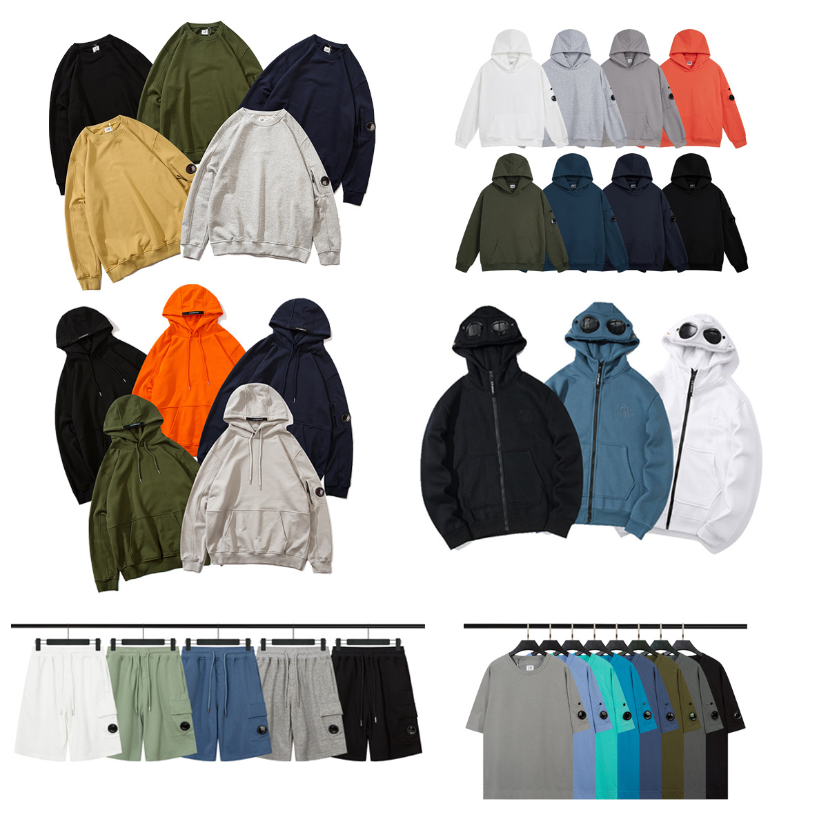 2024 Amazon Autumn/Winter CP Casual Fine-Cotton Pullover Hoodie for Men and Women, Company Style with Round Lenses, Instagram‑Inspired