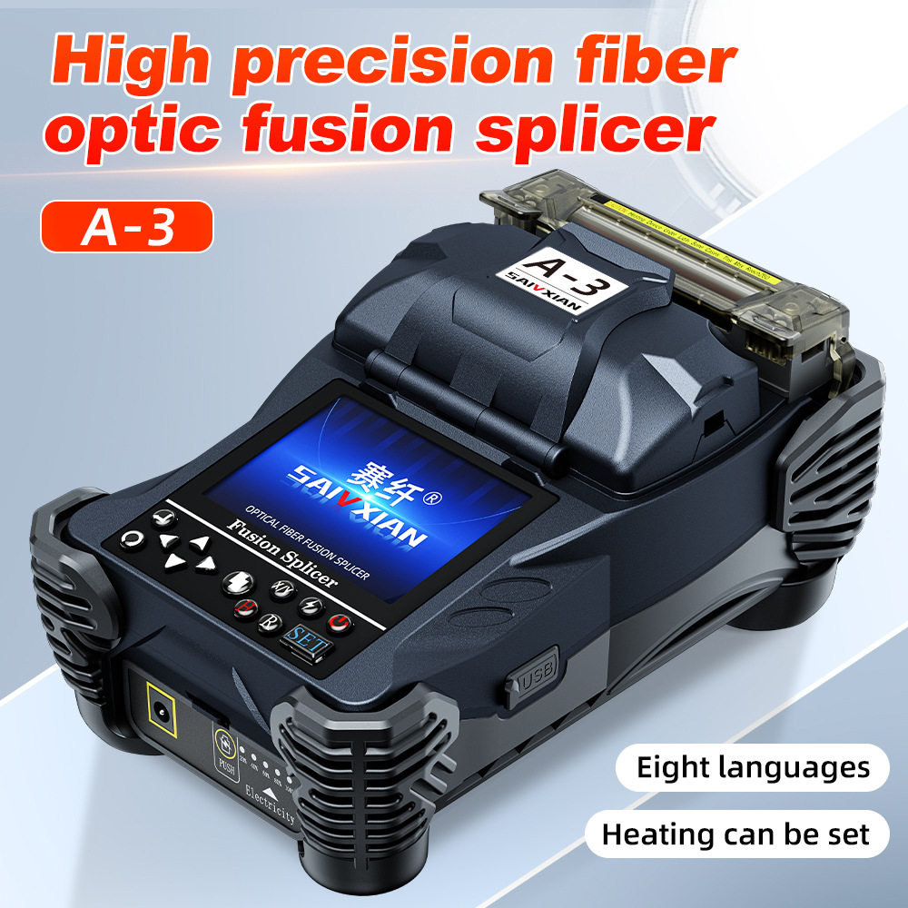 [Cross-border volume boost] High-precision domestically produced fiber optic fusion splicer A-3—hot fusion machine for indoor optical cables, pigtails, and tail fibers.