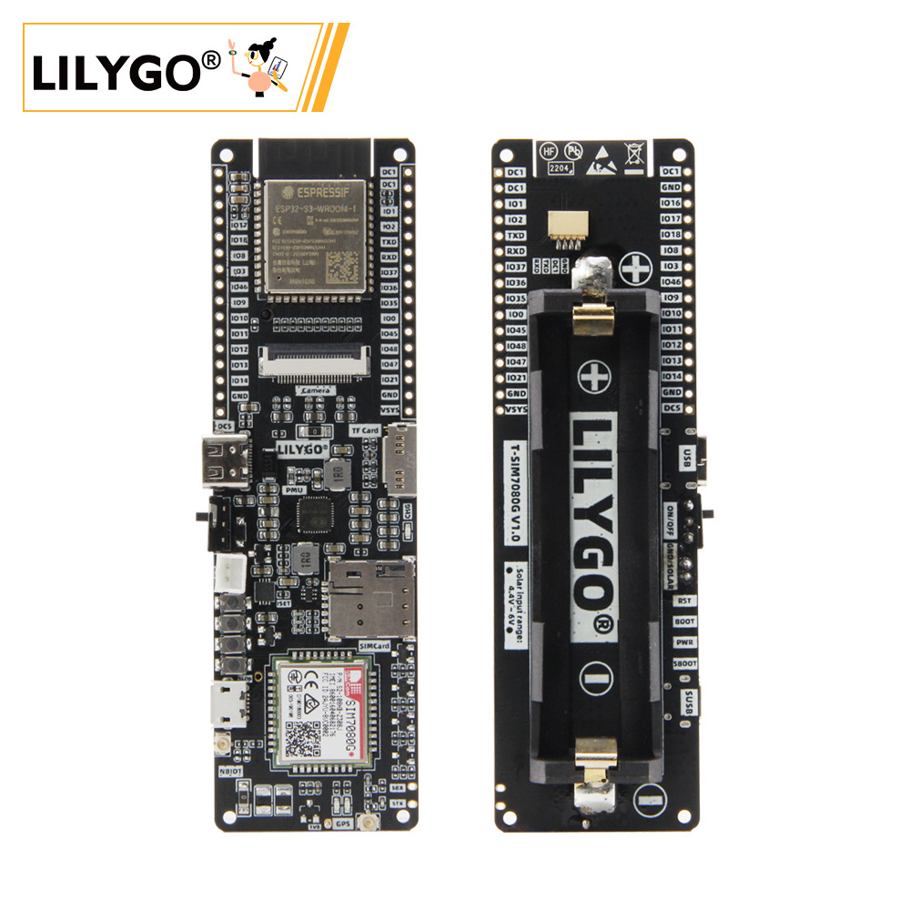 LILYGO® T-SIM7080G-S3 ESP32-S3 Cat-M&NB-IOTTF CardPMU开发板