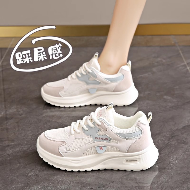 Squeezing-Feel Women’s Sneakers, 2025 New Summer Style, Shock-Absorbing, Lightweight, Soft Sole, Ultra-Light Anti-Slip Dad Shoes