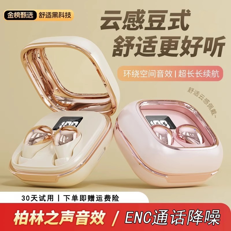 GTM08 new mini bluetooth headphones small and invisible ultra-long-lasting sleep noise reduction comfort high color explosive