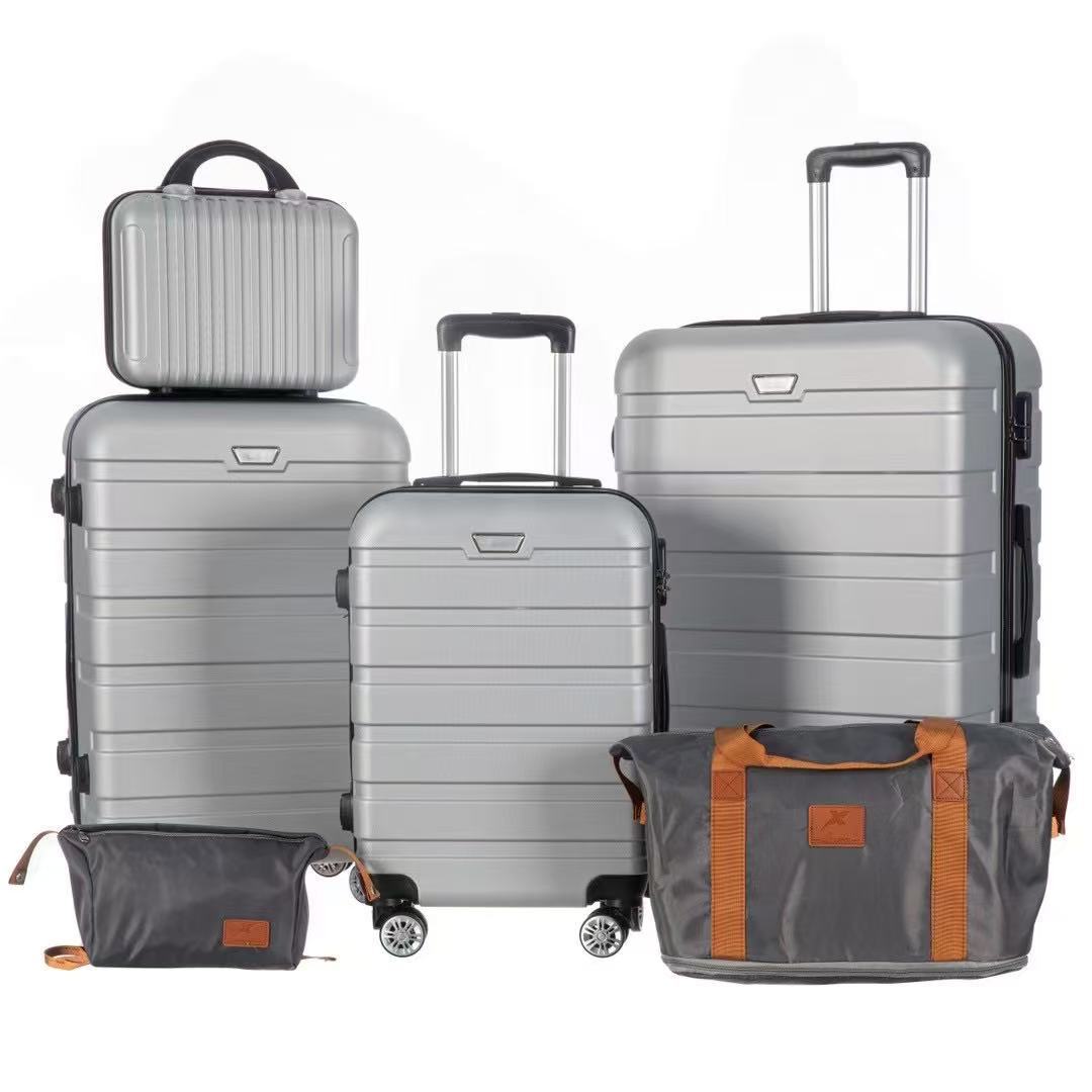 24-inch luggage wholesale, silent universal wheels; 20-inch carry-on suitcase with trolley handle and combination lock, large capacity; 28-inch zippered suitcase.