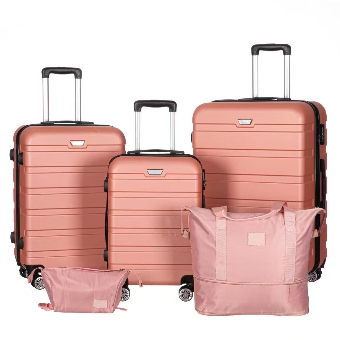 Wholesale 20-inch luggage with silent universal wheels, 24-inch trolley case with combination lock and large capacity, 28-inch travel suitcase with zipper