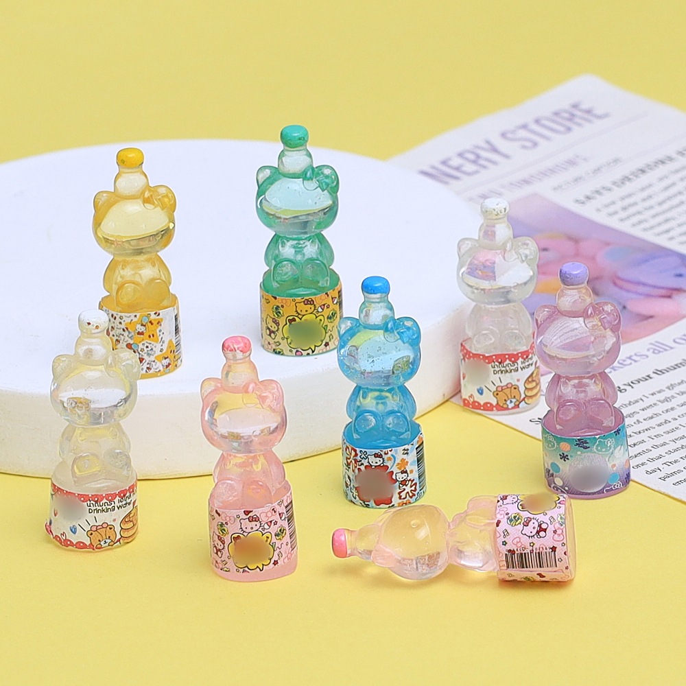 3D candle wax bottle food play cartoon handmade diy accessories cream candle wax resin small accessories material packs